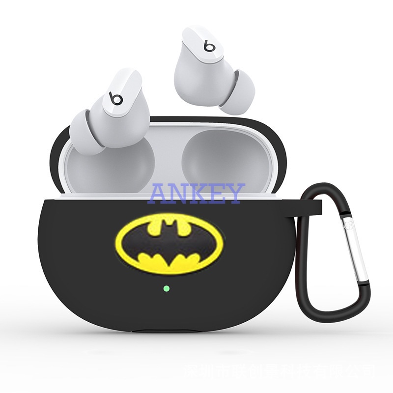 Beats Studio Buds Panda Cartoon Earphone Silicone Case Earbuds Waterproof Shockproof Soft Protective Headphone Cover Headset Skin with Hook