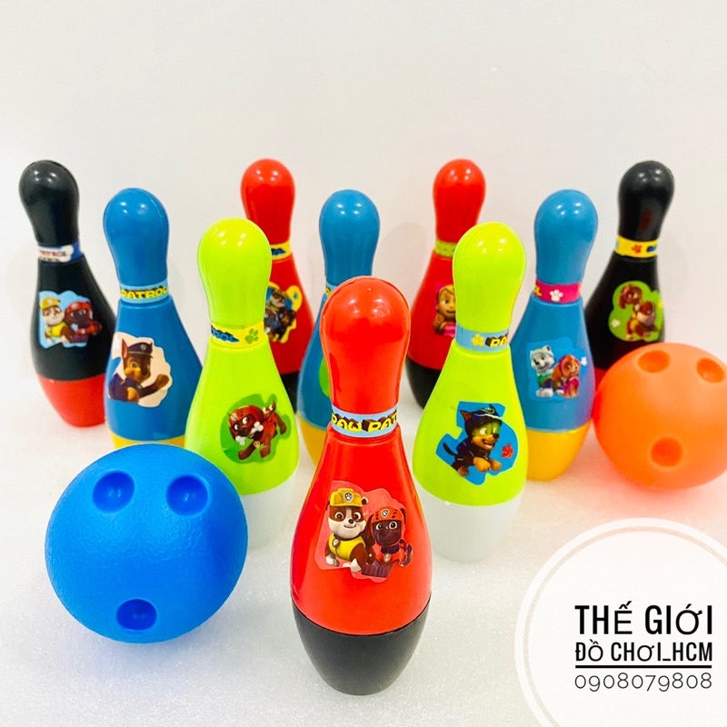 [HOT-MỚI] Đồ chơi bowling mini gồm 10 ki và 2 quả bóng ném dành cho bé luyện sự khéo léo tinh mắt.