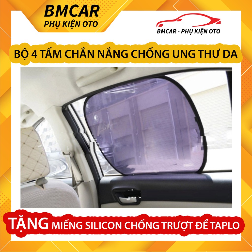 [TẶNG QUÀ] Bộ 2 tấm chắn nắng ô tô - Chống ung thư da - Tặng miếng silicon chống trơn trượt để TAPLO