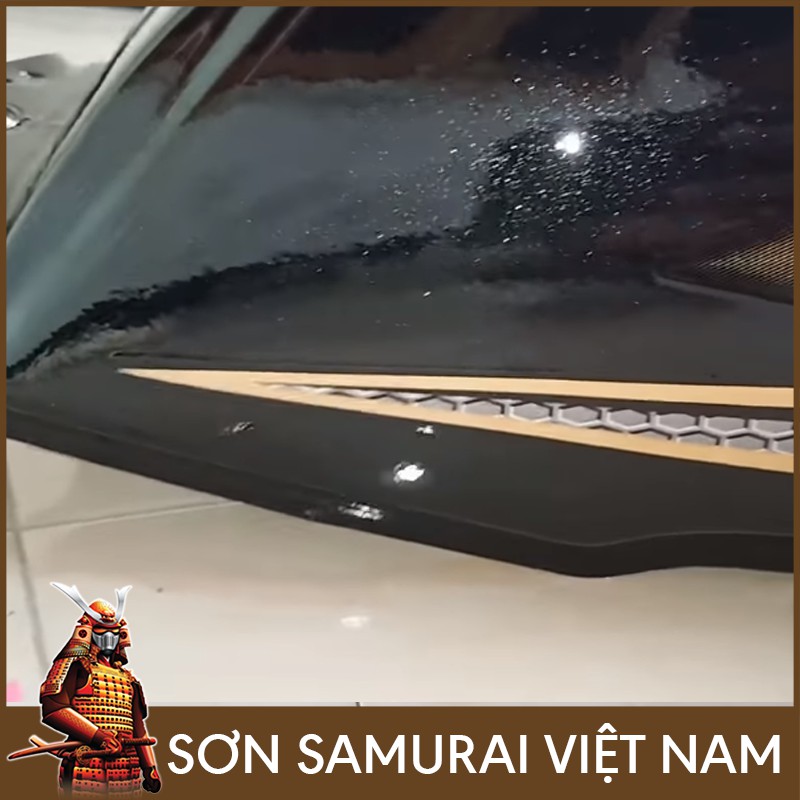 Màu Đen Kim Loại Sơn Samurai - Combo Sơn Xịt Samurai Màu Đen K159