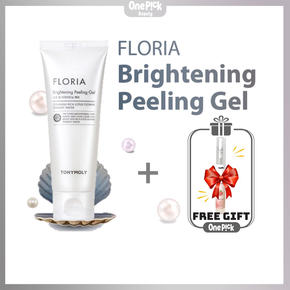 OnePick) Gel tẩy tế bào chết siêu cấp ẩm Tony Moly Dưỡng trắng, nâng tông, loại bỏ bã nhờn [TONYMOLY Floria Brightening Peeling Gel 150ml] | BigBuy360 - bigbuy360.vn