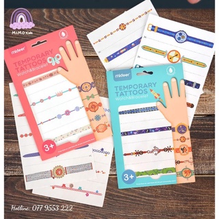 Miếng dán hình xăm giả - Đồng hồ đeo tay cho bé - Đồ chơi an toàn Mideer chính hãng