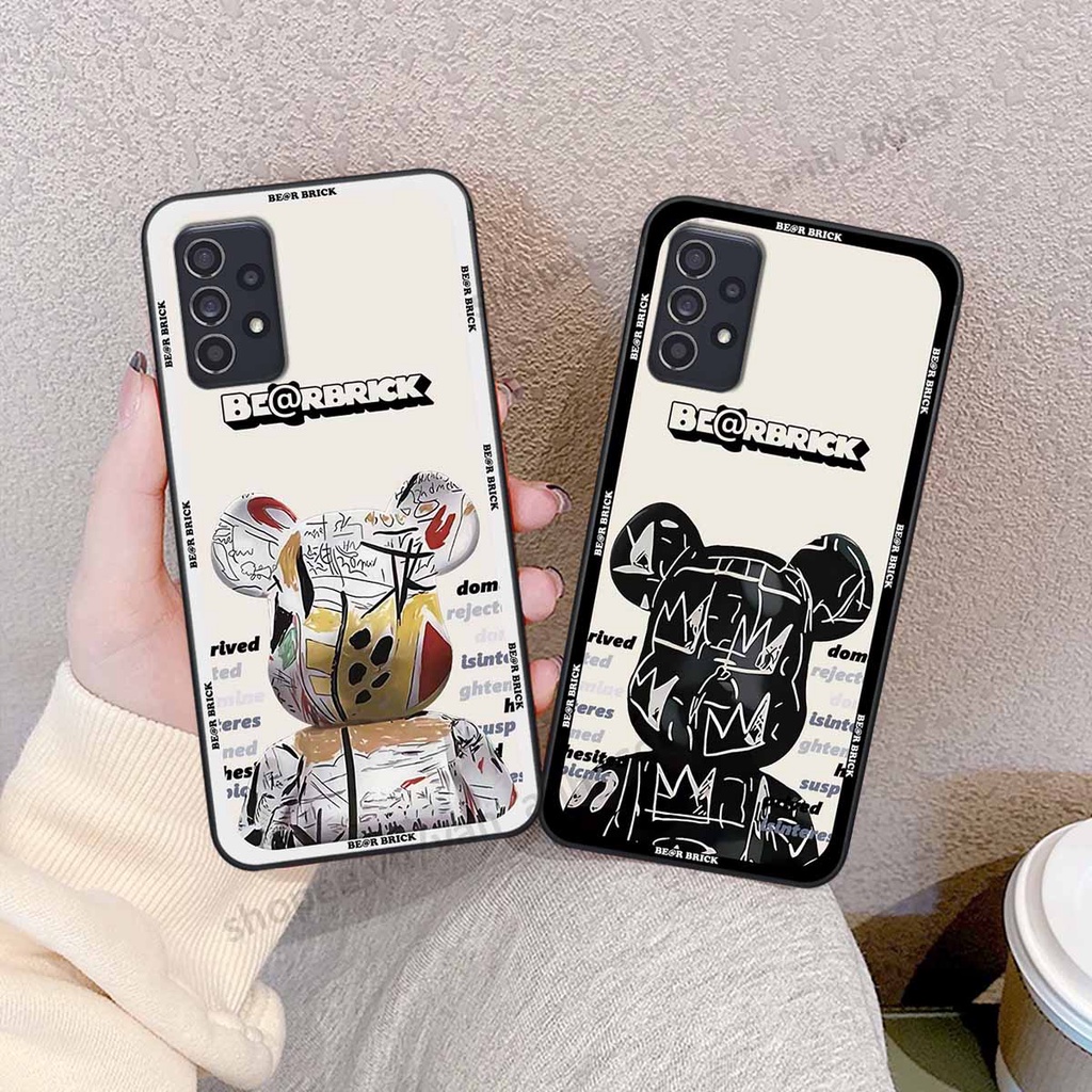 Ốp Samsung A32 / A52 / A72 be@r brick mars thời trang, ốp lưng điện thoại viền dẻo siêu chất