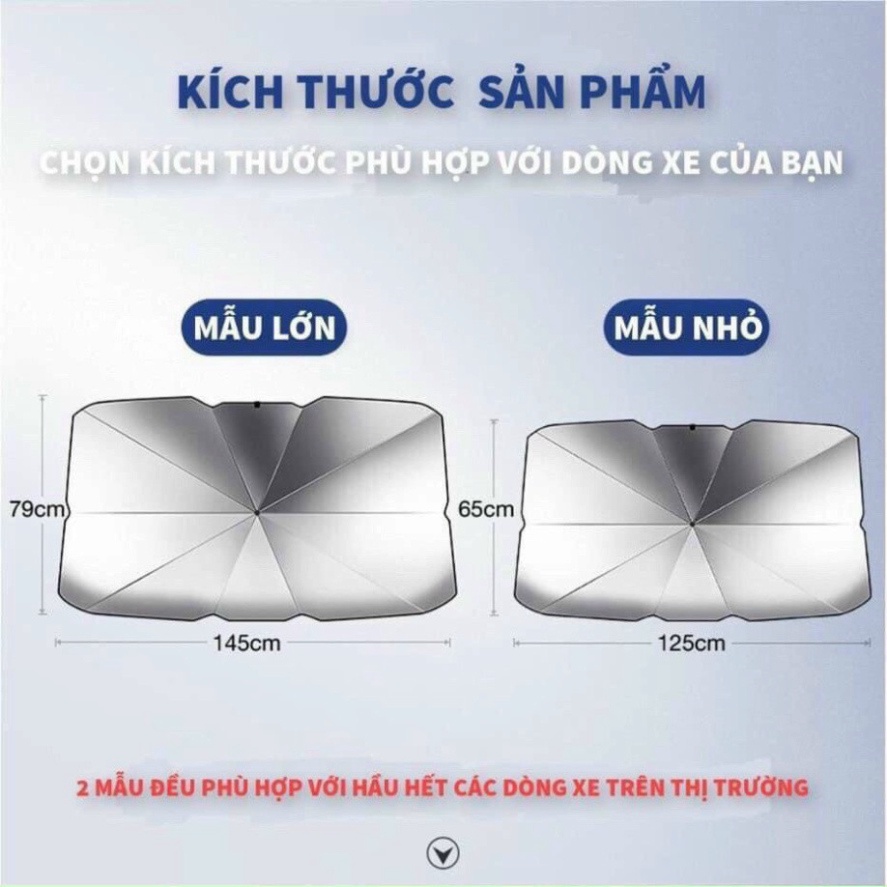 Che Nắng Ô Tô 🚗FREESHIP🚗 Dù Che Nắng Kính Lái Ô Tô - Ô Che Nắng Kính Lái Ô Tô - Chất Liệu Cao Cấp Tặng Kèm Bao Da