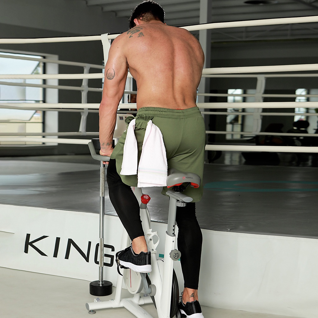 Quần Short Legging 2 Trong 1 Tập Thể Hình / Chạy Bộ Thời Trang Cho Nam