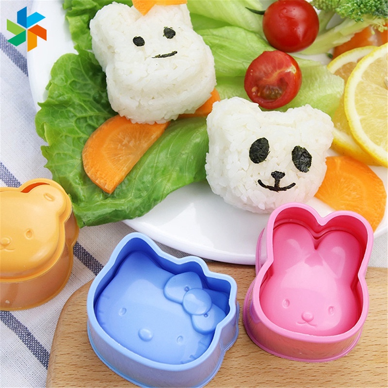 Set 3 Khuôn Làm Sushi JP6 Hình Động Vật Dễ Thương