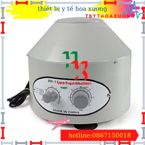 Máy Tách Huyết Tương 6 Ống - Máy Ly Tâm 6 Ống 800-1 Có Núm Hẹn Giờ