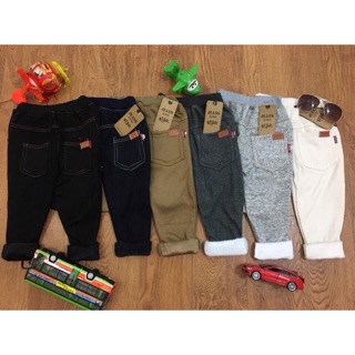 Sét 3 Quần giả jeans lót lông cho bé ( ảnh thật)