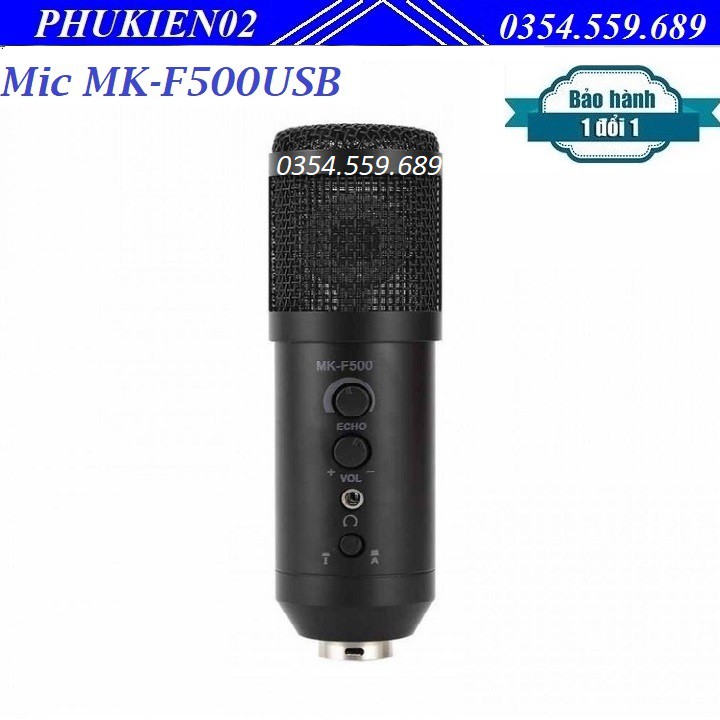 Microphone Thu Âm Live Stream MK-F500USB - Kết nối qua cổng USB