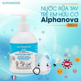 Nước rửa tay trẻ em hữu cơ Alphanova 300ml