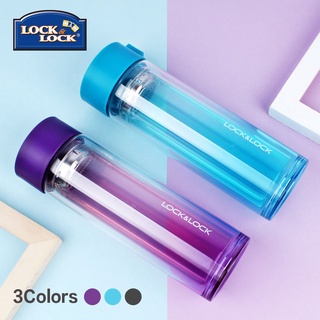 Bình thủy tinh chịu nhiệt 2 lớp Tint 350ml Lock&Lock LLG653 TÍM