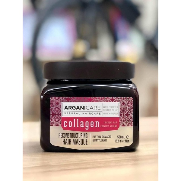 Bộ gội xả, hấp và dầu dưỡng tóc Collagen Aganicare