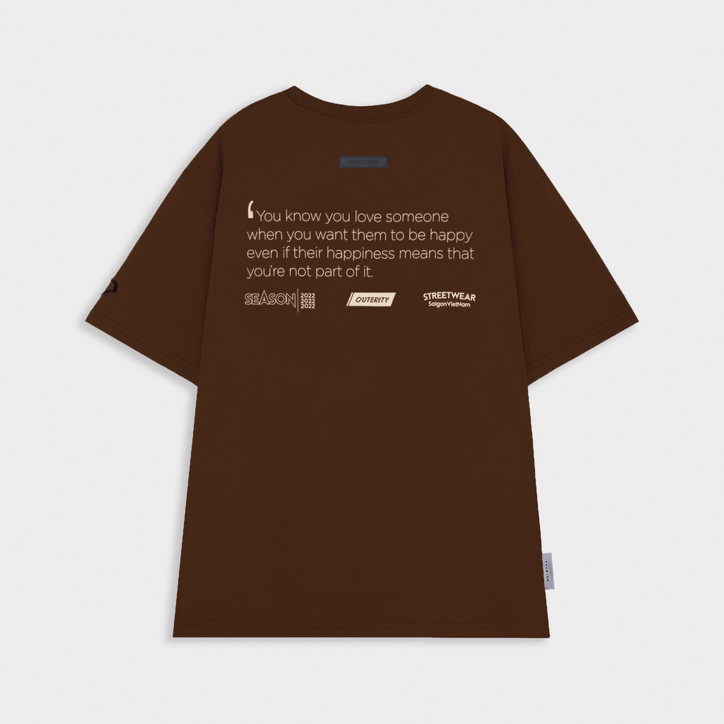 Áo thun nam nữ local brand unisex Outerity True Love / ORT.B 164