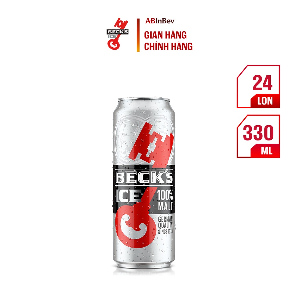 Thùng 24 Lon Bia Beck's Ice (330ml/lon)