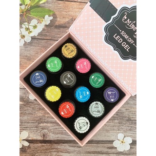 Set gel vẽ mingya 12 màu đậm đặc hàng chuẩn loại 1
