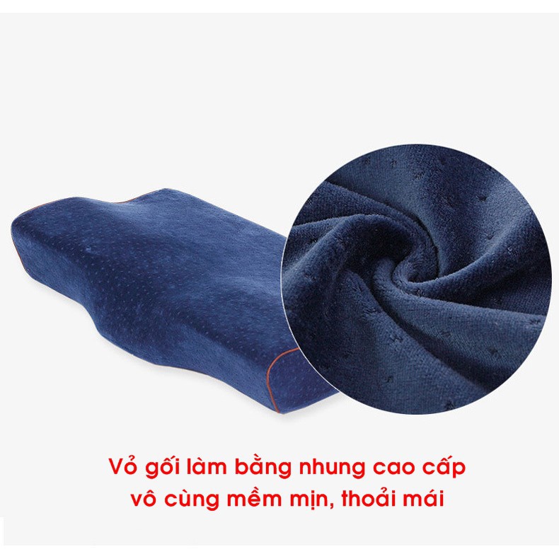 Gối ngủ nhanh Foam Memory Nhật Bản cao su non đa năng giúp phòng chống thoái hóa đốt sống cổ, hết ngáy ngủ 4.7