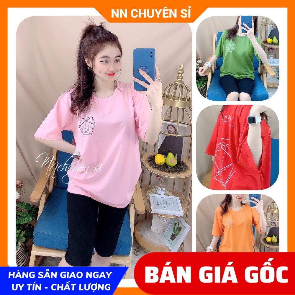 Đồ bộ nữ mặc nhà phom to đến 70kg chất thun mềm mịn mát in họa tiết dễ thương DBRBLCT