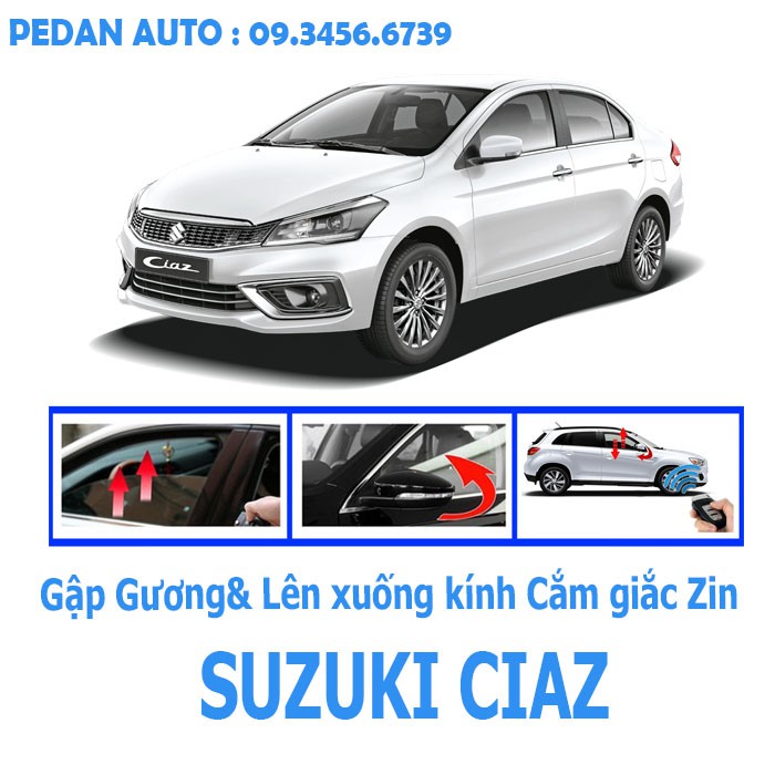 Modul Tự Động Gập Gương + Lên + Xuông Kính Xe Suzuki Ciaz cắm giắc zin 100%