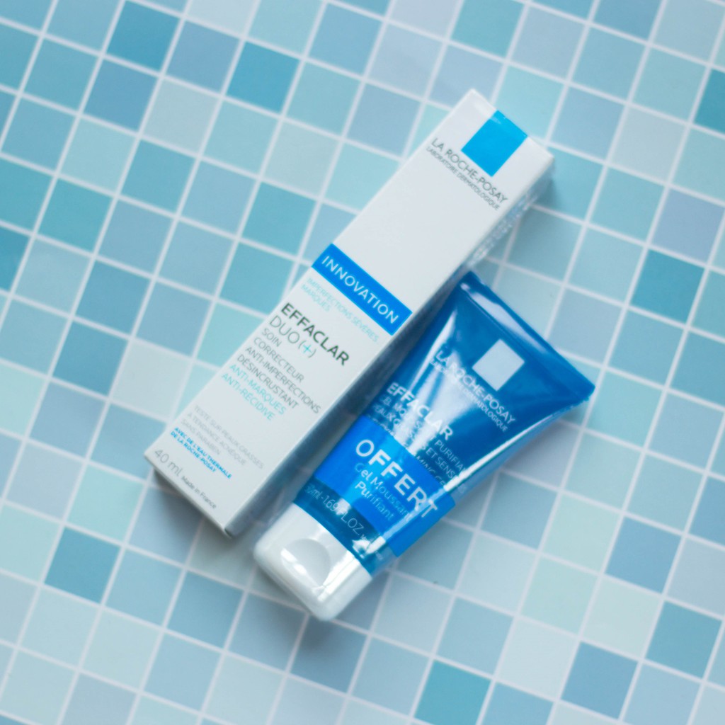 Set Giảm Mụn La Roche-Posay Effaclar Duo [+] 40ml Tặng Kèm Sữa Rửa Mặt La Roche-Posay 50ml