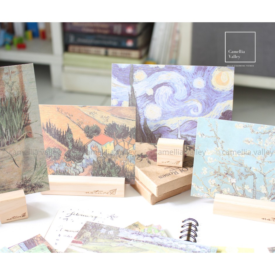 Postcard tranh Van Gogh trang trí bàn làm việc, quà tặng, viết thư