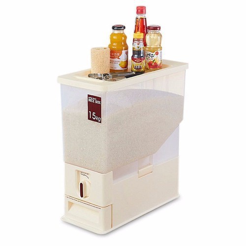 [Mã SRJULY1215 giảm 20K đơn 50K] Thùng đựng gạo thông minh 15kg