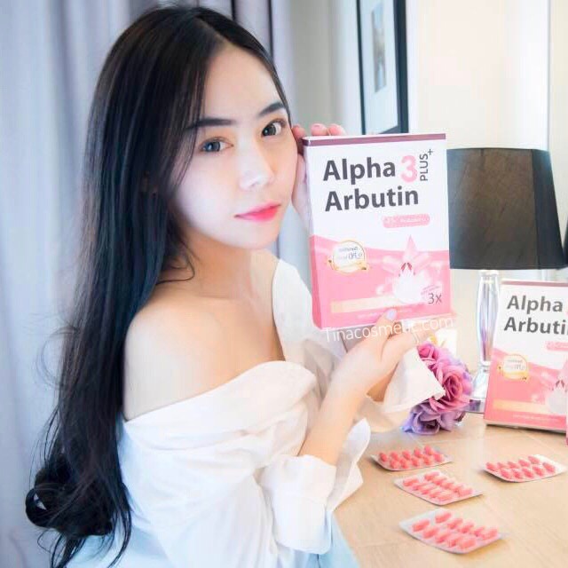 Viên Bột Kích Trắng Alpha Arbutin 3 Plus - Thái Lan