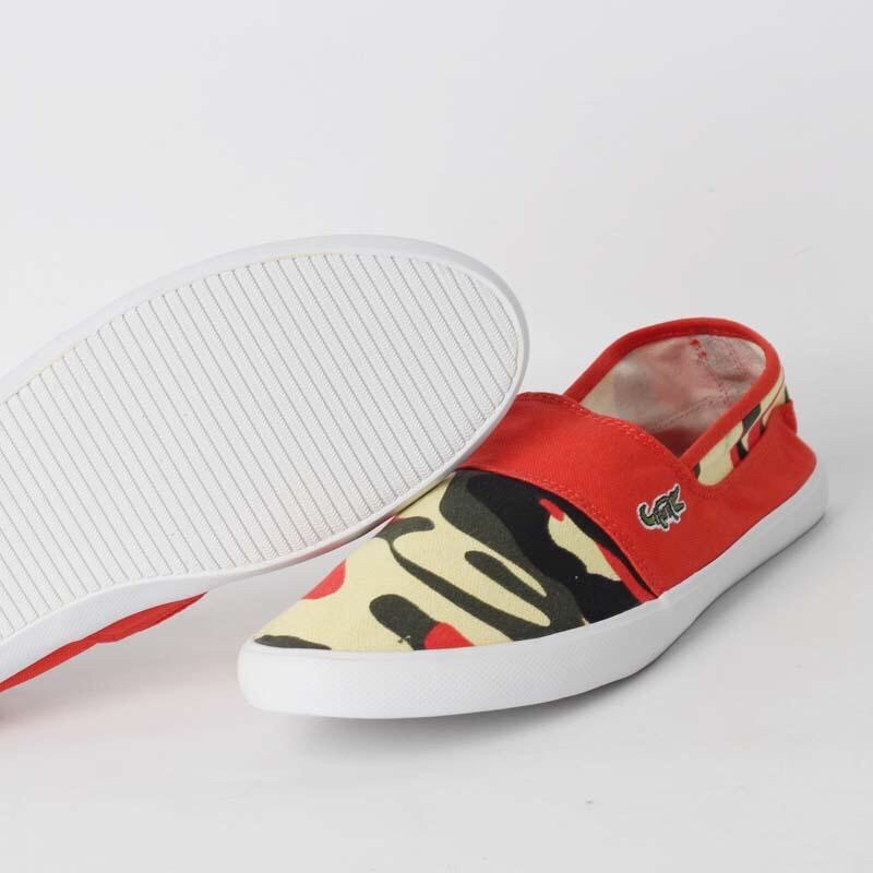 giày lười vải nam màu sắc nhẹ nhàng lacoste