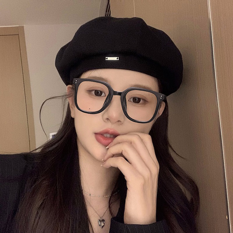 Mũ Beret Vải Hai Loại Phong Cách Hàn Quốc Mùa Xuân Thu