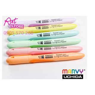 BÚT DẠ QUANG MARVY 8000 (MÀU PASTEL)