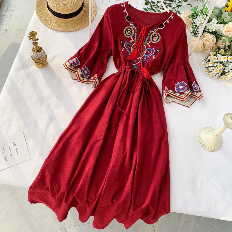 Váy thổ cẩm dân tộc Boho sa mạc