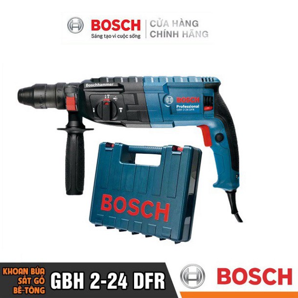 [HÀNG CHÍNH HÃNG] Máy Khoan Búa Bosch GBH 2-24 DFR (24MM-790W)