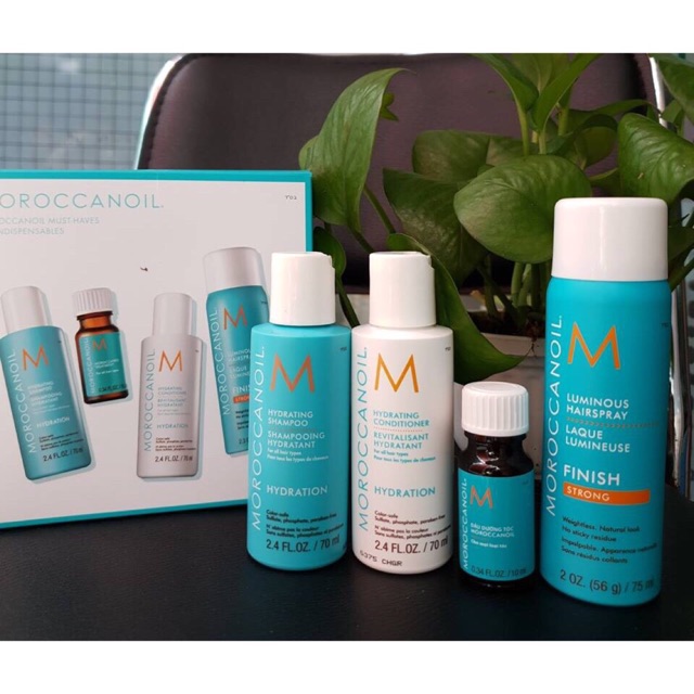 BỘ SẢN PHẨM DƯỠNG ẨM VÀ TẠO KIỂU MOROCCANOIL SIZE MINI