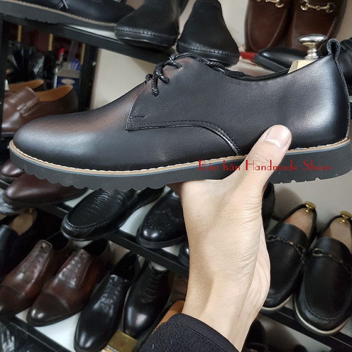 Giày da sneaker cổ thấp da bò[BH02] | BigBuy360 - bigbuy360.vn