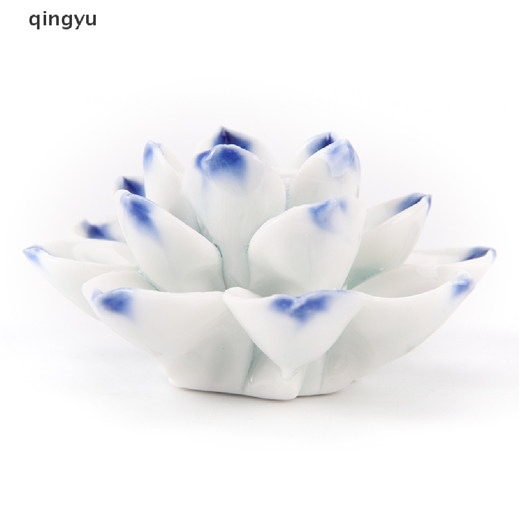 Giá Đỡ Trầm Hương Bằng Sứ 1 / 3 Lỗ Hình Hoa Sen Độc Đáo Trang Trí Nhà Cửa