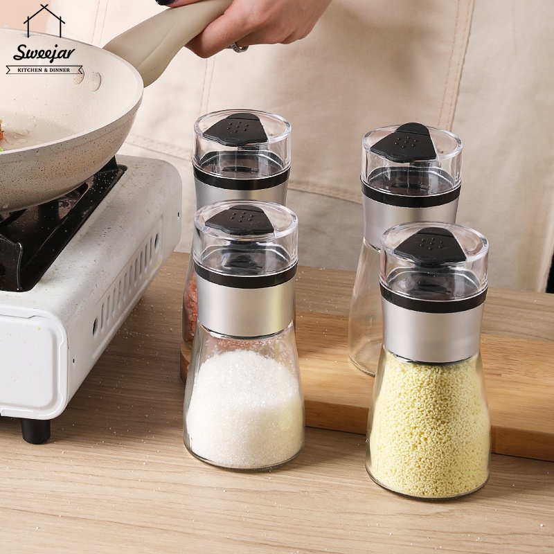 Lọ đựng gia vị SWEEJAR bằng thủy tinh có nắp đậy chống ẩm tiện lợi