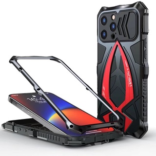 Ốp lưng kim loại chống sốc toàn diện 360 tương thích cho iPhone 16 13 17 Pro MAX 13 Mini 12 15 14 Pro 11 8 7 Plus Vỏ điện thoại 11 Pro MAX Ốp lưng nhôm lai Vỏ giáp tác động cao su
