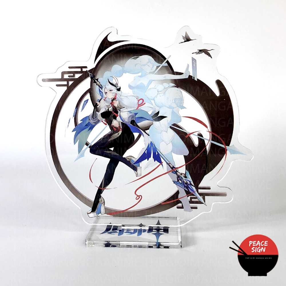 Mô hình nhân vật SHENHE Standee GENSHIN IMPACT game anime chibi tượng mica trong
