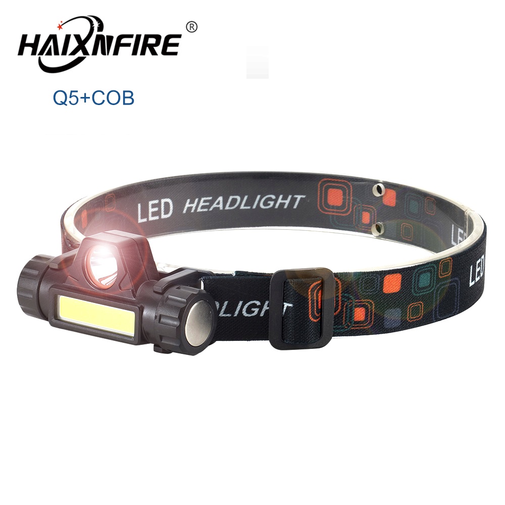 Haixnfire HP42 Đèn Pin Đeo Đầu Q5 + Bóng COB LED Chất Lượng Cao