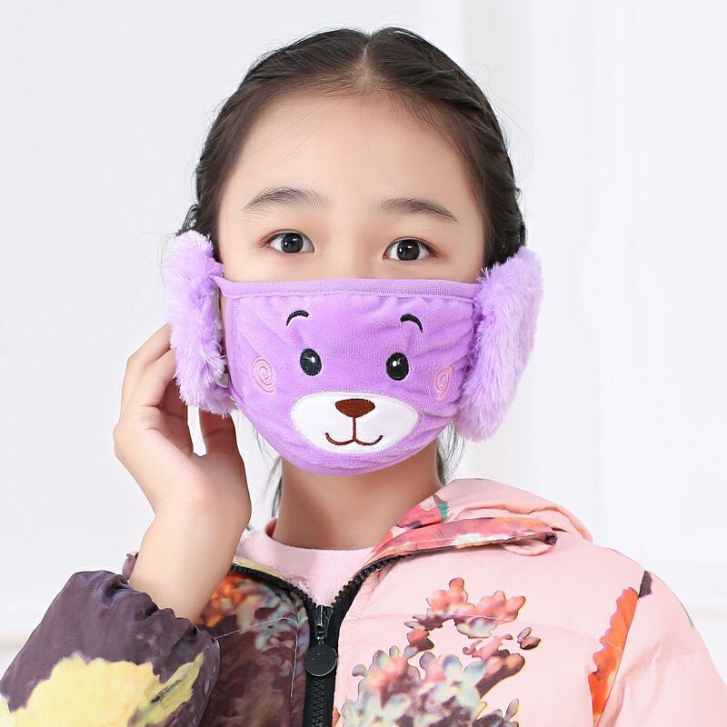 Bịt Tai Hình Gấu Dễ Thương Xinh Xắn Cho Bé akku