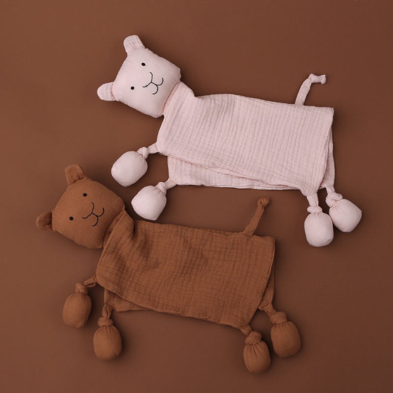 Khăn Tắm Cotton Tự Nhiên 31cm Họa Tiết Hoạt Hình Dành Cho Trẻ Sơ Sinh