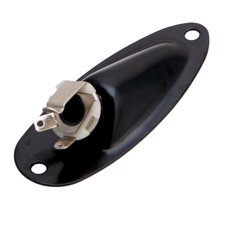 Ổ Cắm Đầu Ra Màu Đen Kèm Ốc Vít Cho Đàn Guitar Fender Strat
