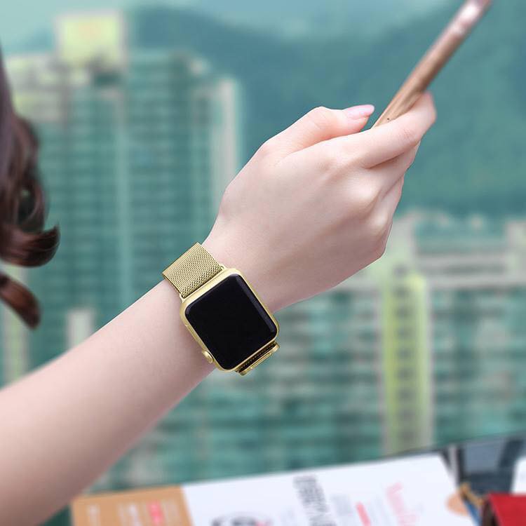 [Khuyến mãi siêu hot] Dây đeo kim loại Apple watch nhiều màu sắc
