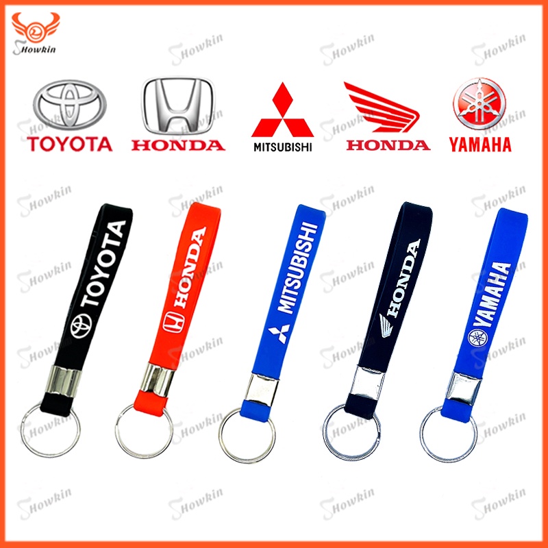 Móc Khóa Hình logo Xe Hơi Bằng Silicone Chống Nước