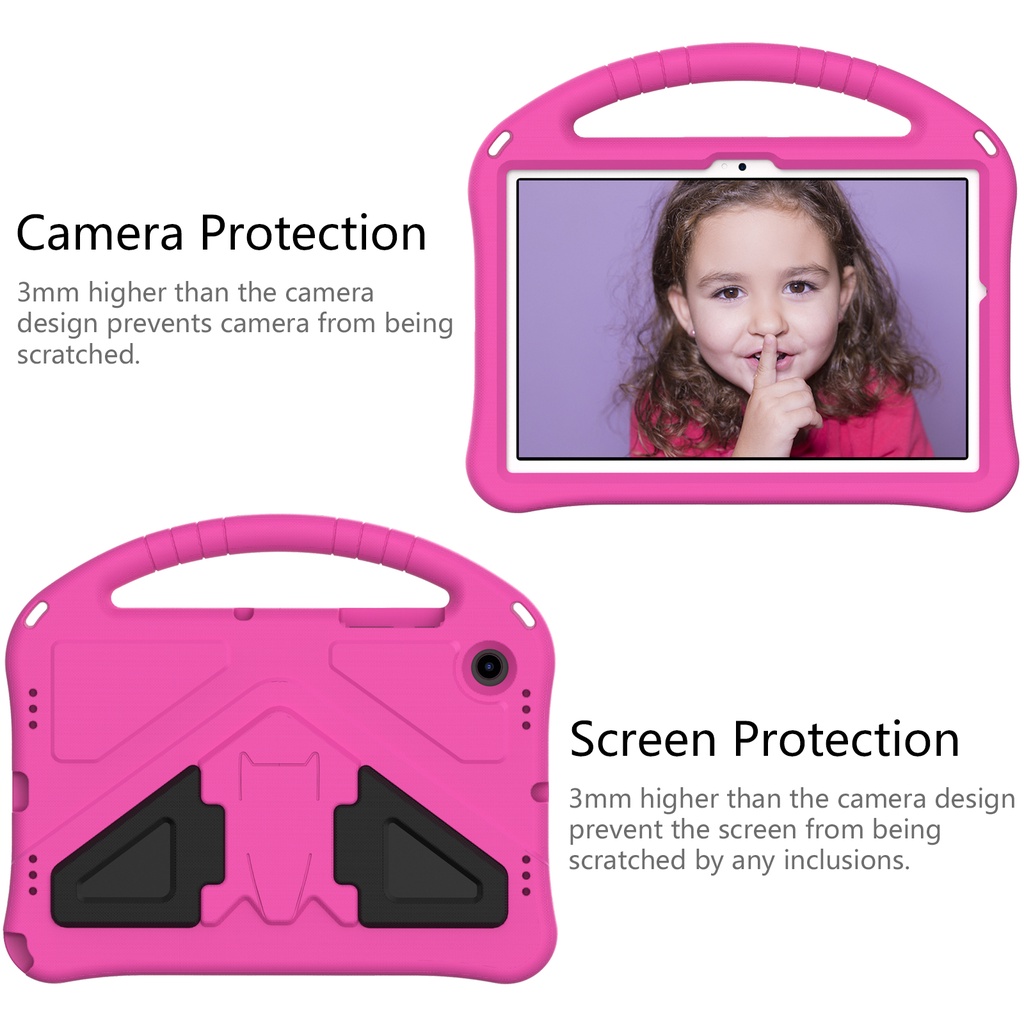 Kids Safe Case Shockproof Eva Handle Tablet Cover case for Samsung Galaxy Tab A8 10.5 SM-X200 X205 X207 S8+ 12.4 SM-X800 X806 S7 FE 12.4 SM-T730 T736 A7 Lite 8.7 SM-T220 T225 2021 S7 + plus SM-T970 T975 T976 2020