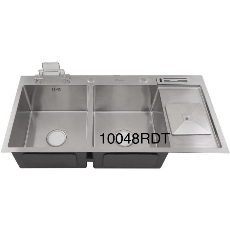 [ Tặng kèm rổ, Bộ Xả ] Chậu rửa chén bát inox 304. Chậu đúc inox 304