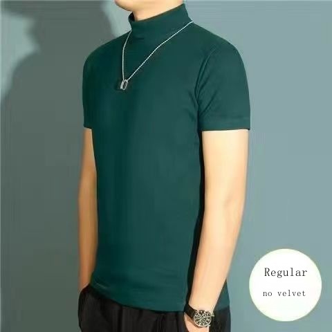 Áo Thun Cổ Lọ Phong Cách Hàn Quốc Thời Trang Xuân Thu Cho Nam