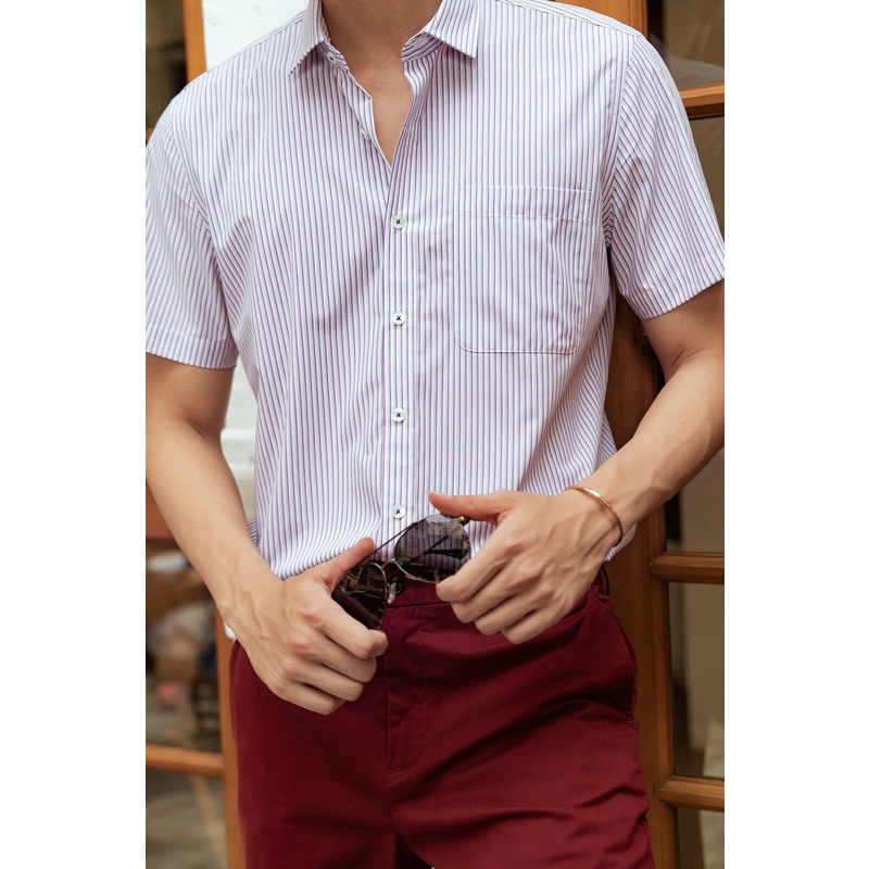 Áo Sơ Mi Nam Công Sở Ngắn Tay Trẻ Trung Kẻ Caro DGCs - SASN1927M