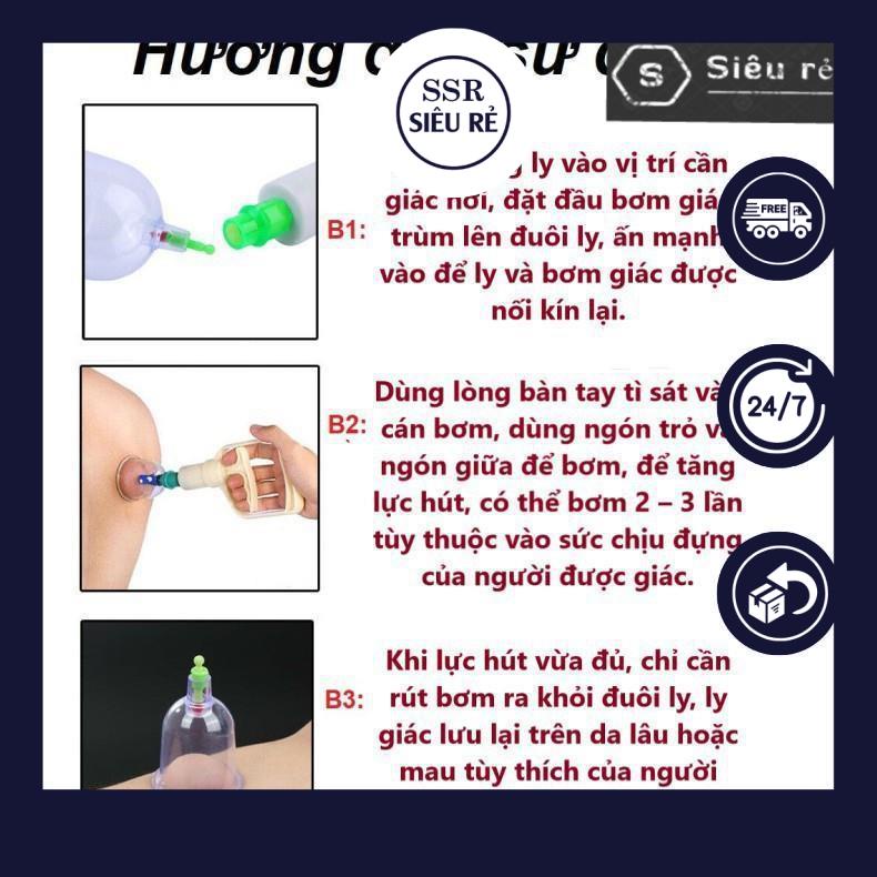 Bộ Dụng Cụ Giác Hơi Chân Không 12 Món Không Dùng Lửa An Toàn, Tiện Lợi (PD4455)