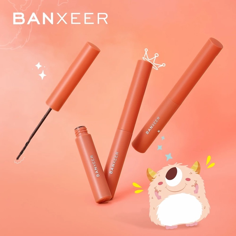 1 Mascara Banxeer/1 Mascara Siêu Mịn Chống Nước Cho Hàng Mi Cong Dày Dài Tự Nhiên