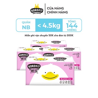 Nguyên Thùng Bỉm Dán KOKOFiT Hàn Quốc Cho Bé NB144/S136/M120/L104/XL88